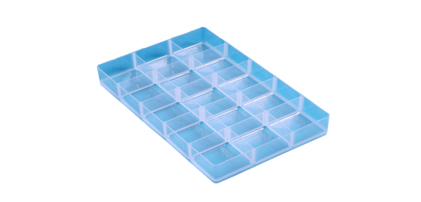 Inzettray Really Useful t.b.v. 4 en 9 liter 342x215x35 mm transparant wit