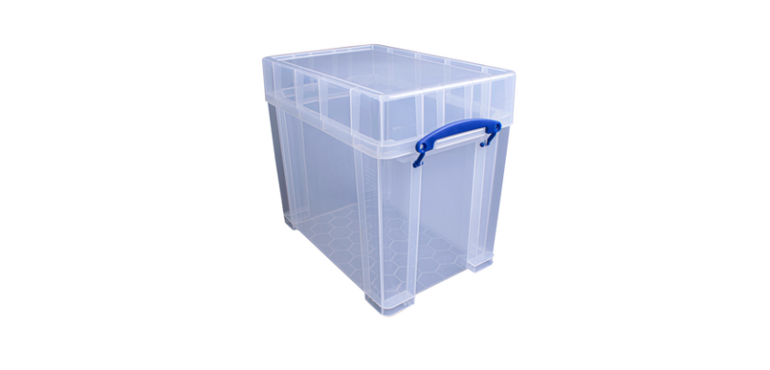 Boîte de rangement Really Useful 19 litres 395x255x330mm transparent blanc