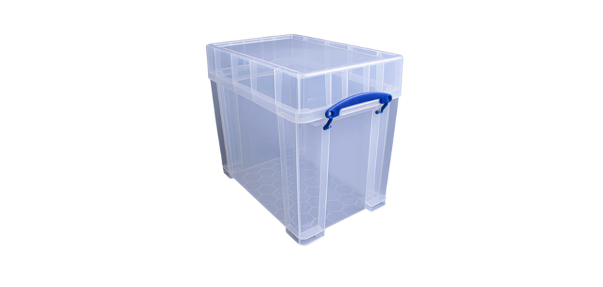 Really Useful Storage Box 19 litres 395x255x330mm transparent white