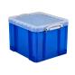 Boîte de rangement Really Useful 35 litres 480x390x310mm transparent bleu