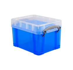 Opbergbox Really Useful 3 liter 245x180x160 mm transparant blauw