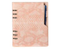 Organiseur Kalpa A5 avec agenda 2025-2026 7 jours/2 pages croco rose