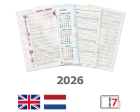 Recharge agenda 2026 Kalpa Pocket Fleurs 7jours/2pages