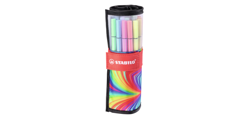 STABILO Pen 68/25 Medium Arty Rollmäppchen 25 Farben