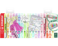 En_rotulador stabilo fluorescente fino swing cool pastel desket estuche de 18 unidades colores surtidos