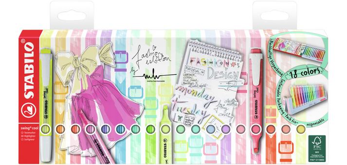 Marker Stabilo Swing Cool 275/18 sortiert