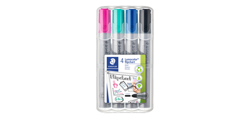 Staedtler 356 felt pen for flip chart pad bullet 2mm set of 4 assorted pieces