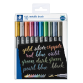 Feutre pinceau Staedtler Metallic étui 10 couleurs