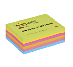 Post-it Block-Memos 8645 Super Sticky 203x153mm Assorted 6 Pieces