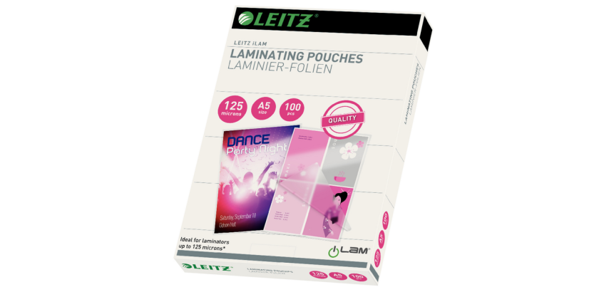 <span>Paket mit Laminierfolien Leitz A5 2x125 Mikrometer EVA 100 Stück</span>