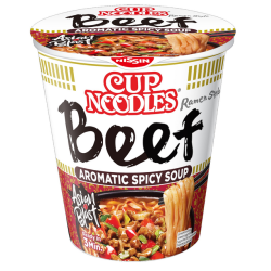 Noodles Nissin 5 spices beef cup