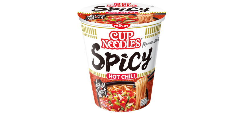 Noodles Nissin hot chili spicy cup