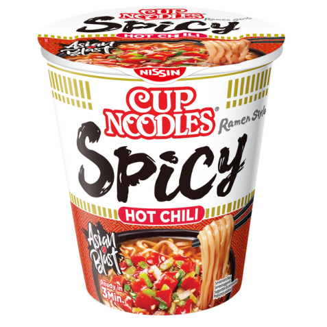 Noodles Nissin hot chili spicy cup