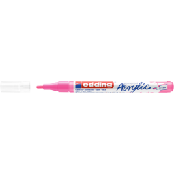 Marqueur acrylique edding e-5300 Fin rose fluo