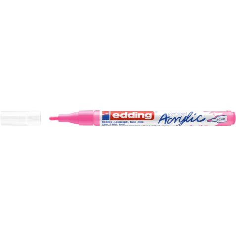 Marqueur acrylique edding e-5300 Fin rose fluo