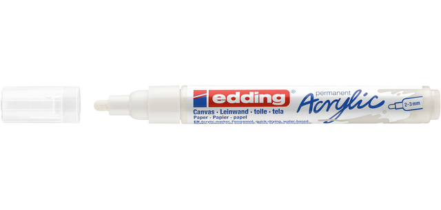 Marqueur acrylique edding-e-5100 Medium blanc trafic