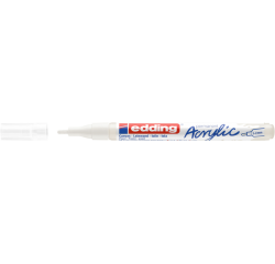 Marqueur acrylique edding e-5300 Fin blanc trafic