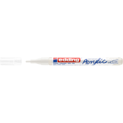 Marqueur acrylique edding e-5300 Fin blanc trafic