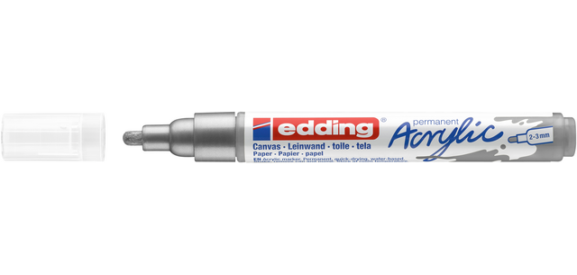 Marqueur acrylique edding-e-5100 Medium argent