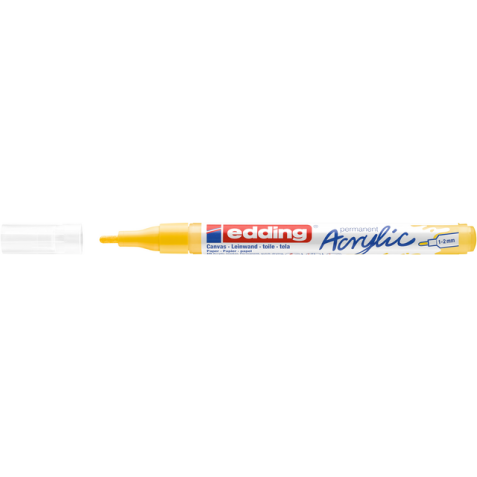 Marqueur acrylique edding e-5300 Fin jaune trafic