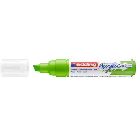 Acrylmarker edding e-5000 breed  geelgroen