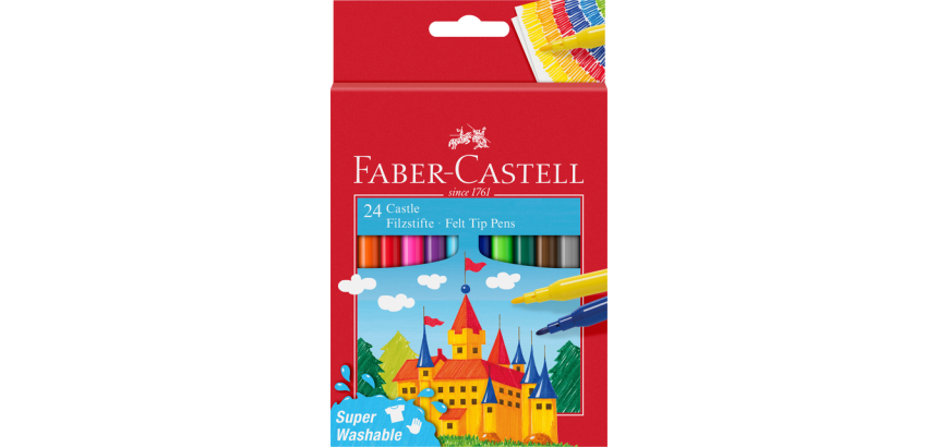 Feutre couleur Faber Castell set de 24 pièces assorti