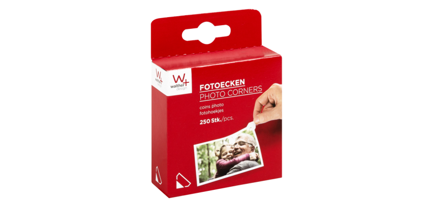 Fotohoeken walther design 10x18mm 250 stuks