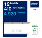 Essuie-mains Tork H5 PeakServe Universal 100585 1 épaisseur 201x225mm blanc 12x 410 feuilles