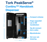 Tork H5 Elevation PeakServe 552508 black hand towel dispenser