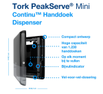 Tork H5 Elevation PeakServe 552558 Mini black hand towel dispenser