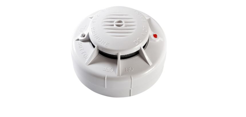 Détecteur de fumée Fito connectable optique sans fil avec batterie 3V