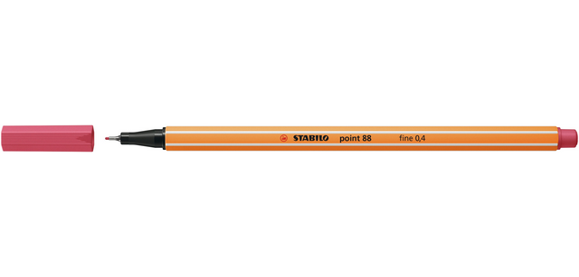 Fineliner STABILO point 88/49 Fin Erdbeerrot