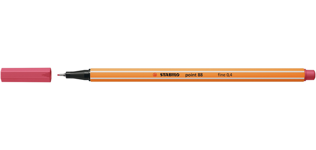 Fineliner STABILO point 88/49 fijn aardbeienrood