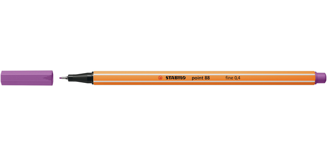 Fineliner STABILO point 88/60 fijn vergrijsd violet