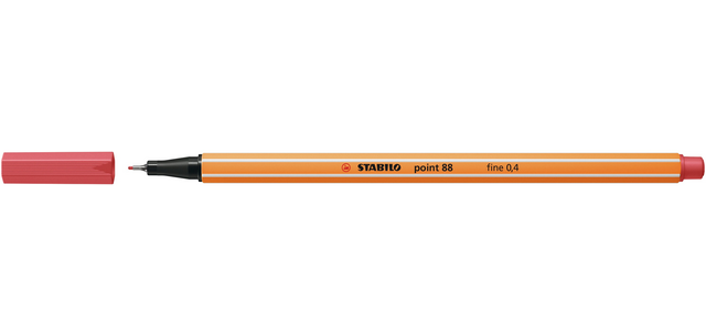 Fineliner STABILO point 88/47 fijn roestig rood