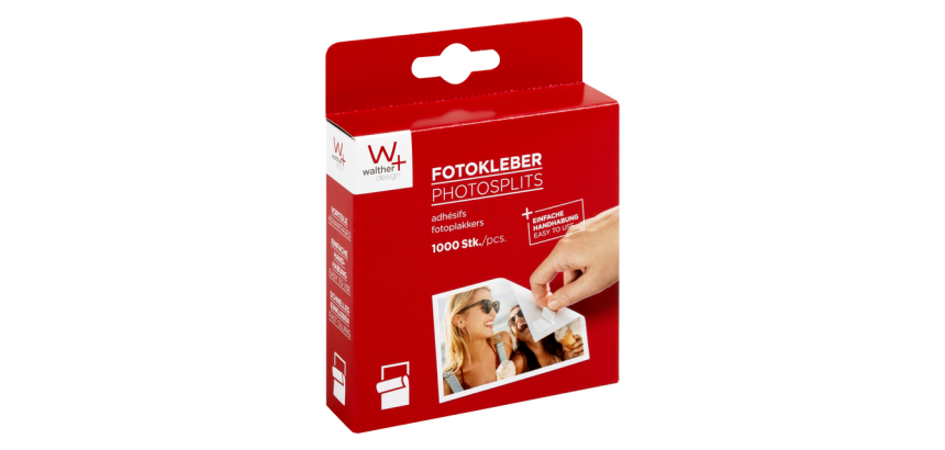 Adhésif photo Walther design 10x12cm 1000 pièces