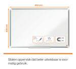 Tableau blanc Nobo Premium Plus 60x90cm acier laqué