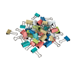 Pince à papier MAUL 215 Foldback 7mm + 9mm assorti 24 pièces