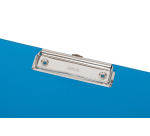 Porte-bloc avec rabat MAUL A4 portrait avec boucle-stylo PVC bleu clair néon