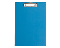 Klembordmap MAUL A4 staand met penlus PVC neon lichtblauw