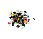 Pince à papier MAUL 215 Foldback 32mm capacité 7mm assorti 12 pièces