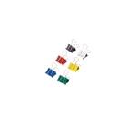 Pince à papier MAUL 215 Foldback 32mm capacité 7mm assorti 12 pièces