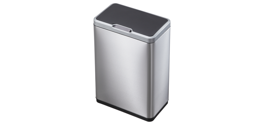 Afvalbak EKO Mirage met sensor 20+20liter RVS mat