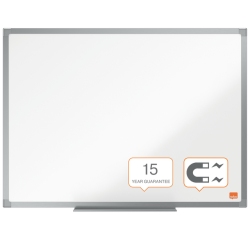 En_pizarra blanca nobo essence acero lacado 600x450 mm