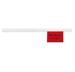 Rail pince papier MAULexpress 50cm autocollant blanc