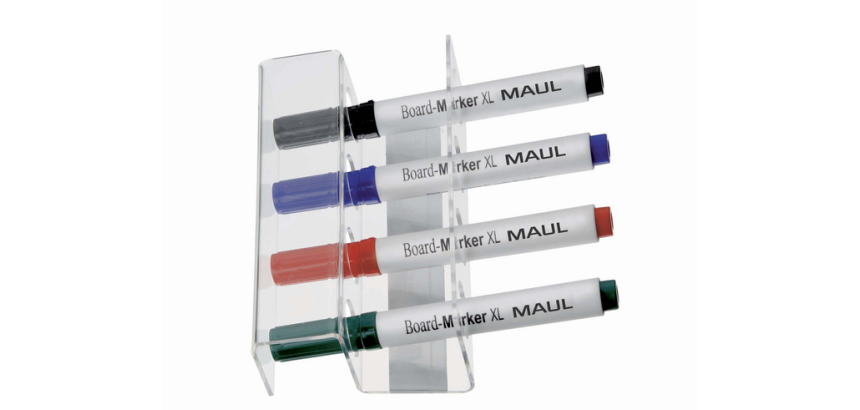 Magnetic acrylic marker holder MAUL for 4 markers