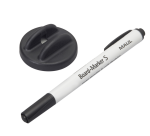 Whiteboardwisser MAUL met whitebordstift zwart magnetisch