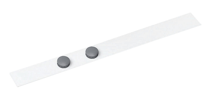 Wandleiste MAUL Standard selbstklebend 50cm inkl. 2 Magnete weiß