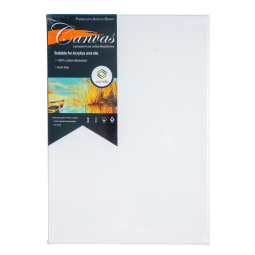 Toile canvas Conda 21x29,7cm coton blanchi