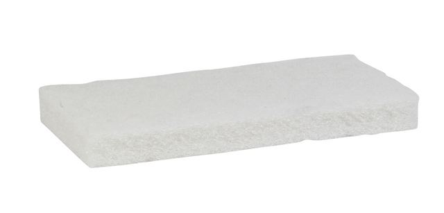 Vikan flexible scrubbing pad 125x245x23mm white nylon